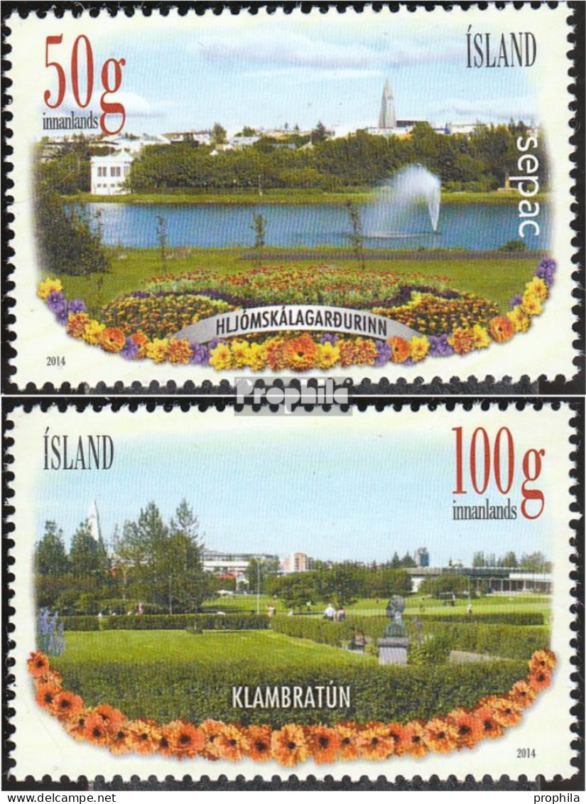 Island 1431-1432 (kompl.Ausg.) Postfrisch 2014 Blumen - Ungebraucht