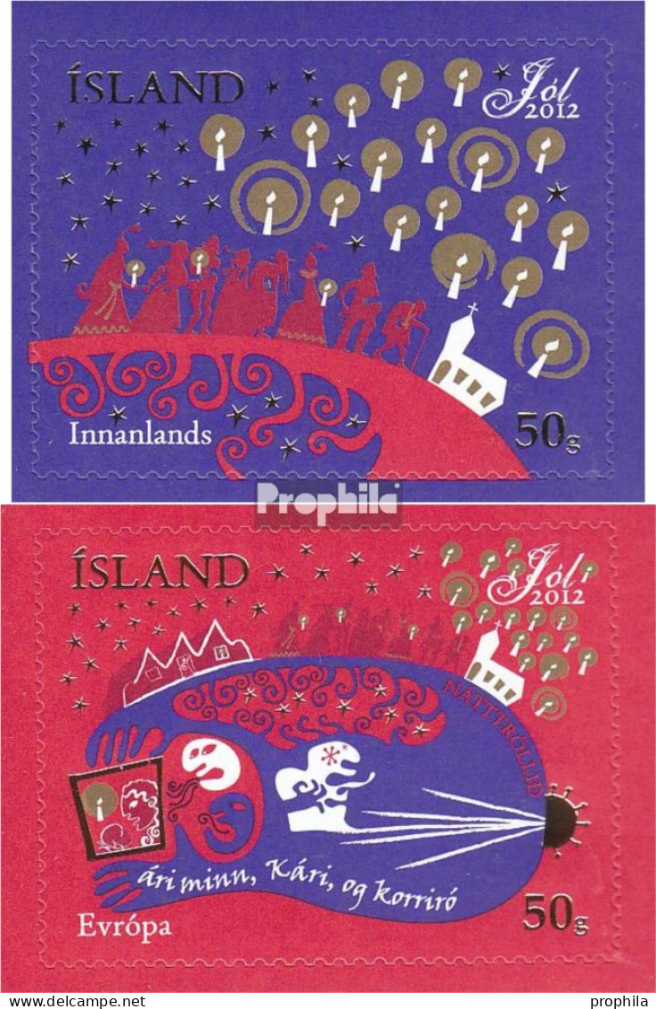 Island 1375-1376 (kompl.Ausg.) Postfrisch 2012 Weihnachten - Unused Stamps