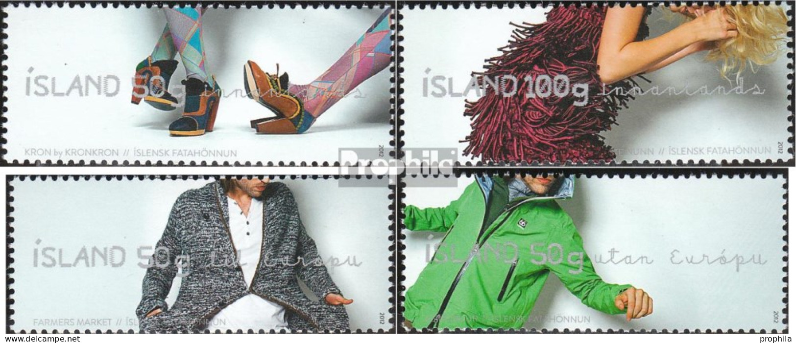 Island 1347-1350 (kompl.Ausg.) Postfrisch 2012 Design - Unused Stamps