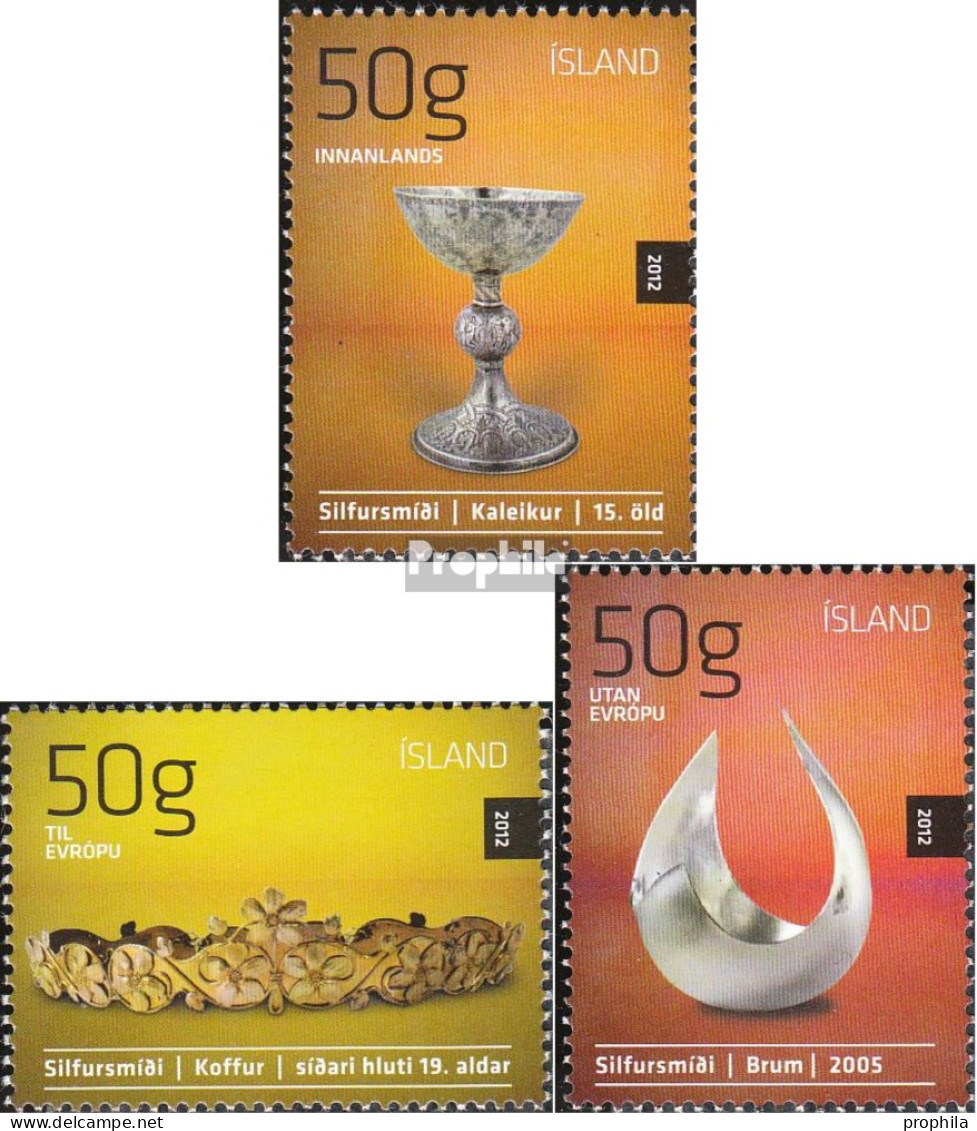 Island 1340-1342 (kompl.Ausg.) Postfrisch 2012 Kunst - Unused Stamps