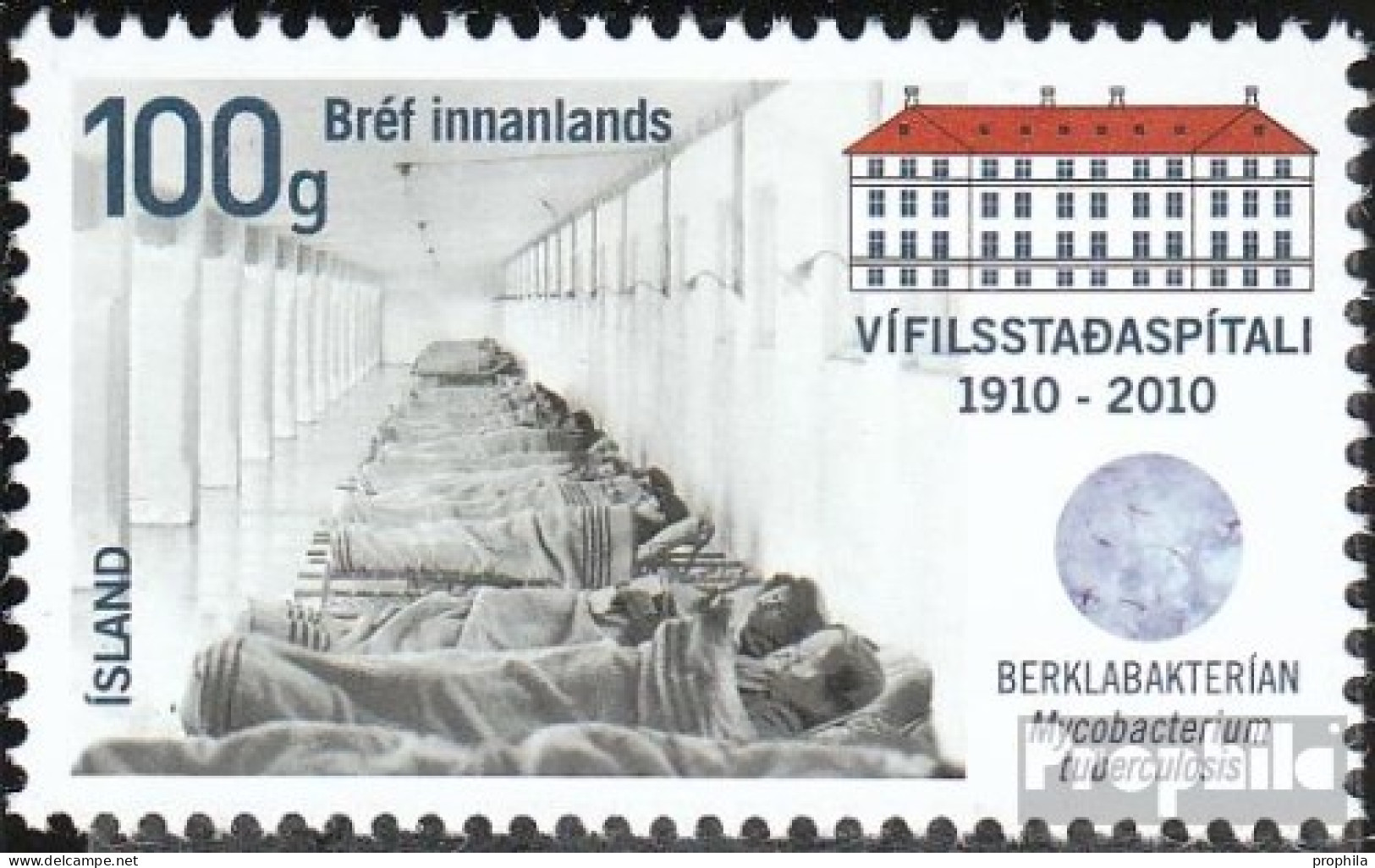 Island 1288 (kompl.Ausg.) Postfrisch 2010 Sanatorium - Unused Stamps