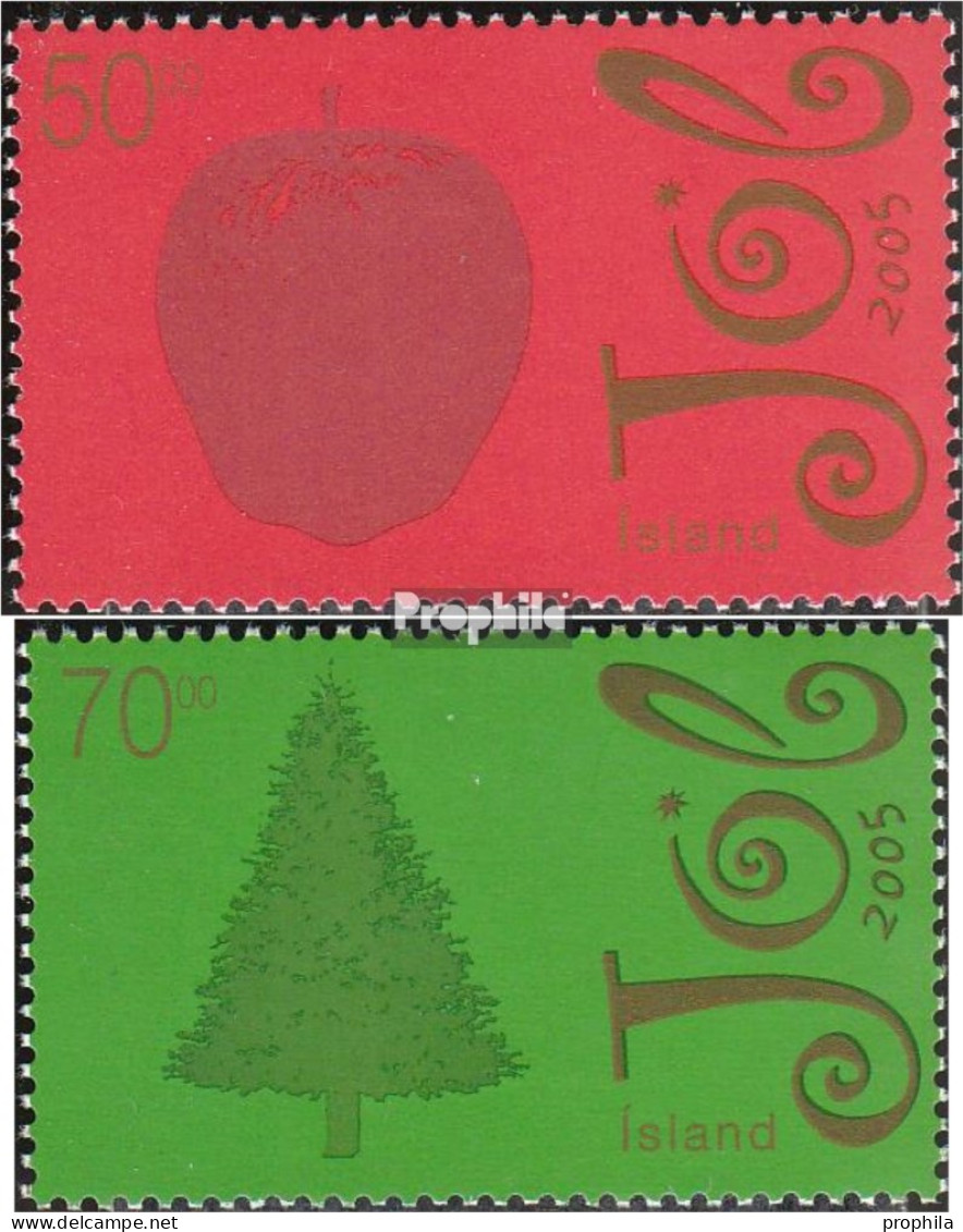 Island 1113A-1114A (kompl.Ausg.) Postfrisch 2005 Weihnachten - Neufs