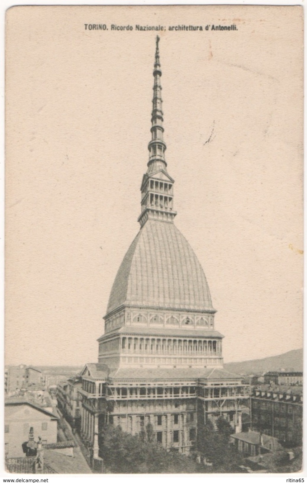 TO104 !!! TORINO MOLE ANTONELLIANA 1909 F.P. !!! - Mole Antonelliana