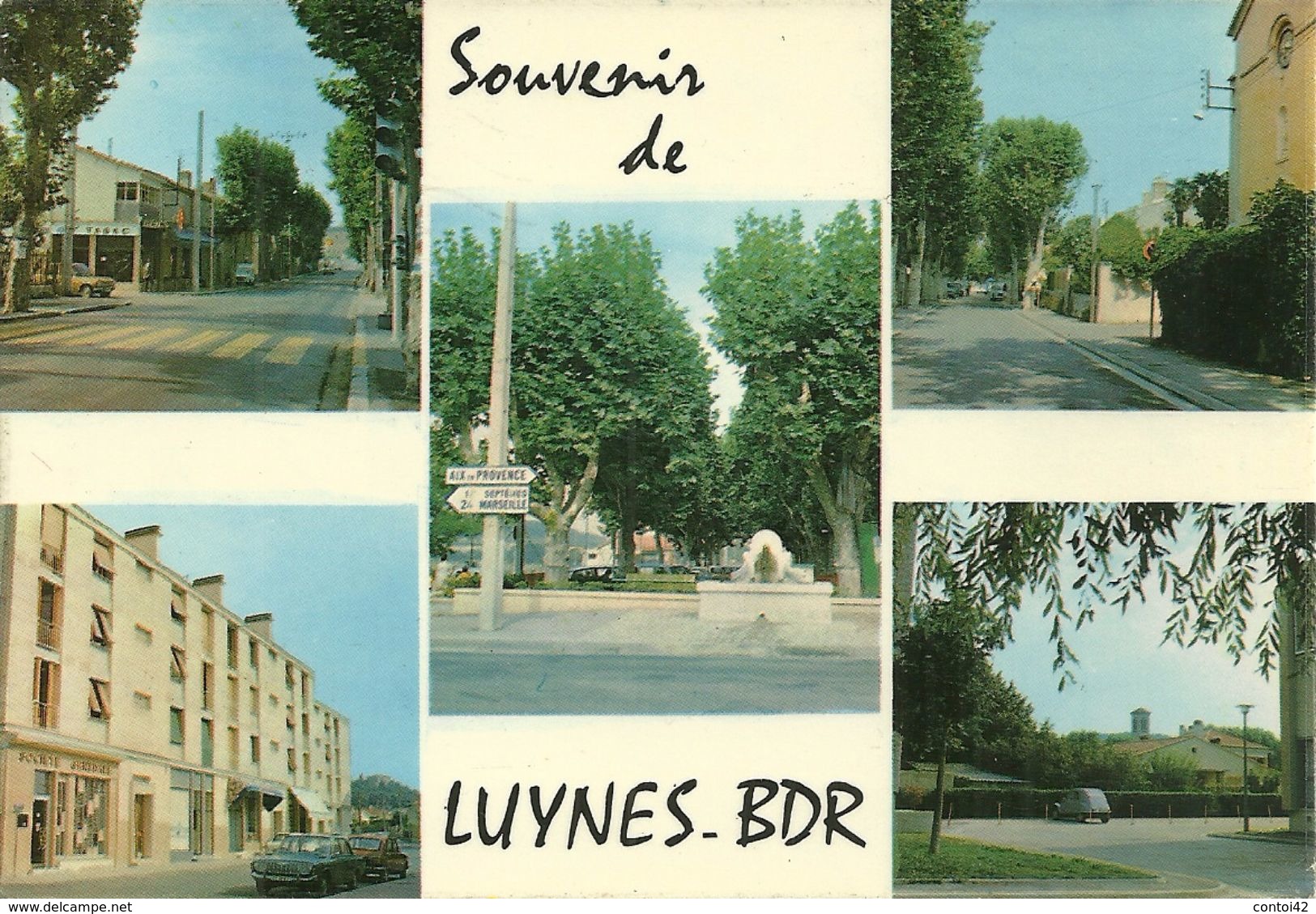 13 LUYNES SOUVENIR VUES MULTIPLES RUE TABAC BOUCHES DU RHONE - Luynes