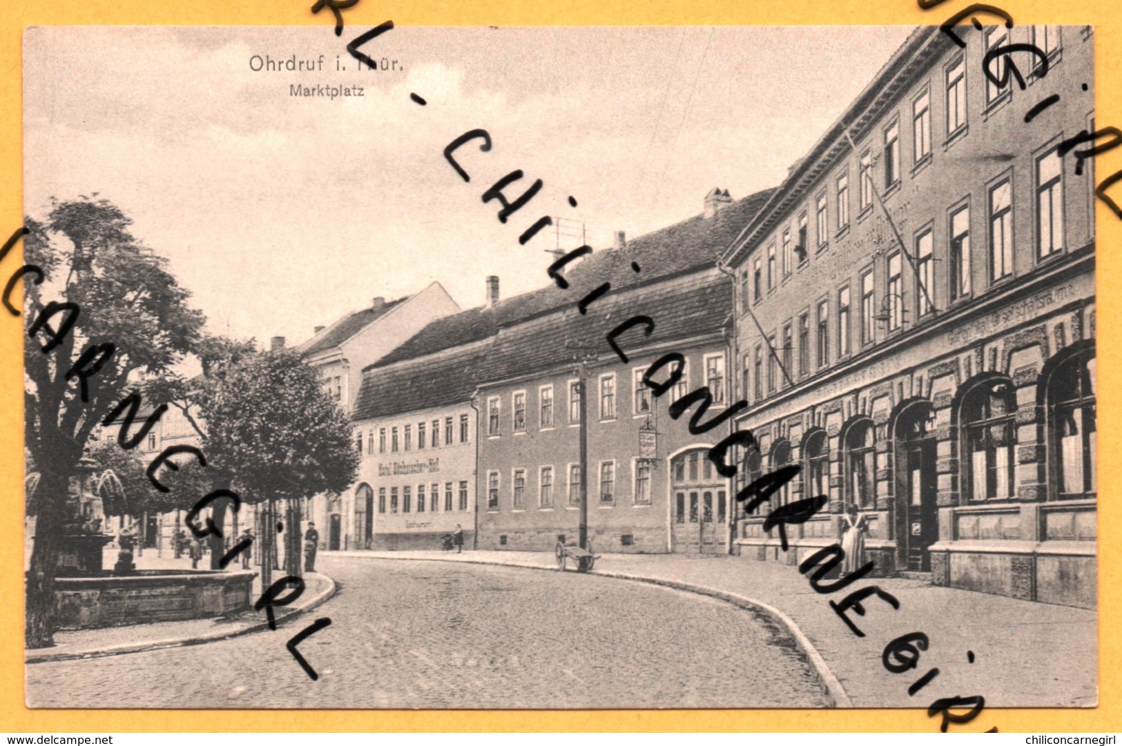 Ohrdruf I. Thür - Markplatz - Devant Hôtel - Animée - AUG. STADERMANN - Autres & Non Classés