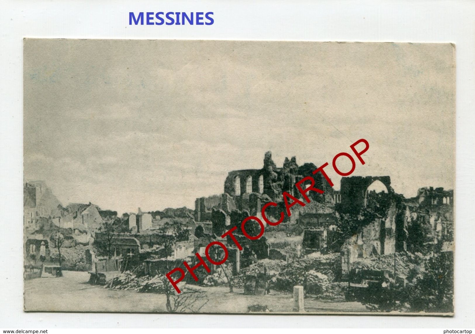 MESSINES-Mesen-CARTE Imprimee Allemande-Guerre 14-18-1 WK-BELGIEN-Flandern - Messines - Mesen