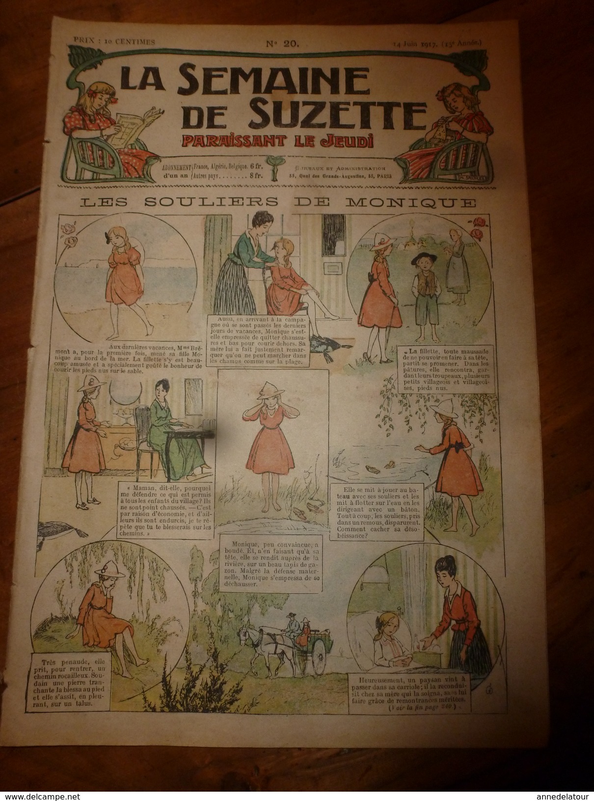 1917 Les Souliers De Monique;Bécassine Chez Les Alliés;Les Petites églises(Belge,Alsacienne,Lorraine,Picarde); Etc  LSDS - La Semaine De Suzette