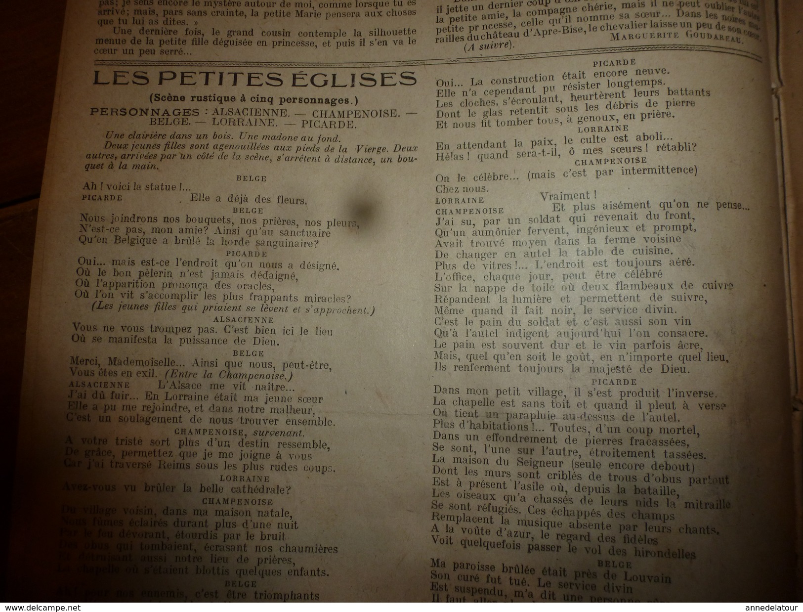 1917 Les Souliers De Monique;Bécassine Chez Les Alliés;Les Petites églises(Belge,Alsacienne,Lorraine,Picarde); Etc  LSDS - La Semaine De Suzette