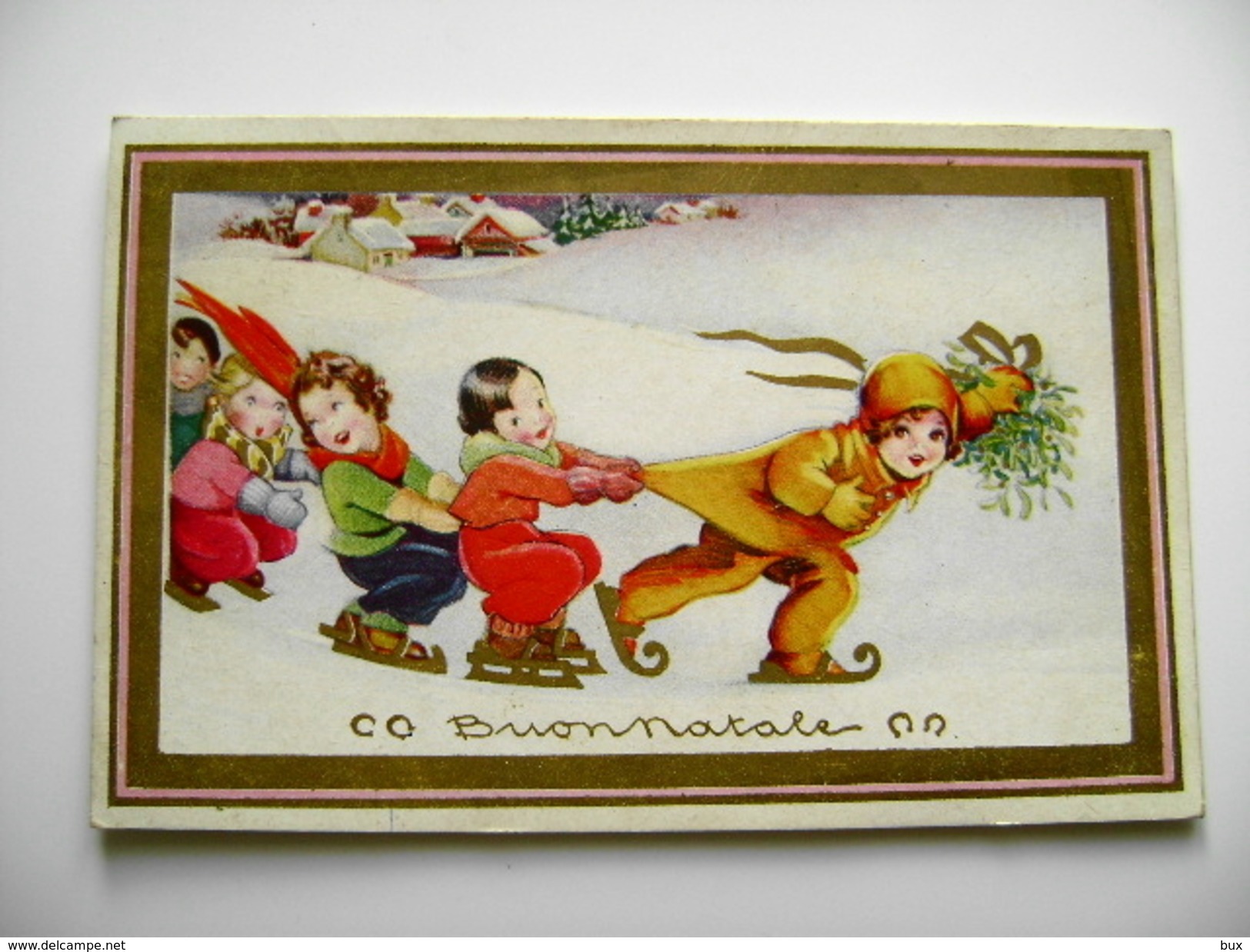 YEARS  30  DEGAMI   BUON NATALE  NOEL       BAMBINA  BAMBINO    POSTCARD USED    CONDITION PHOTO FORMATO PICCOLO - Altri & Non Classificati