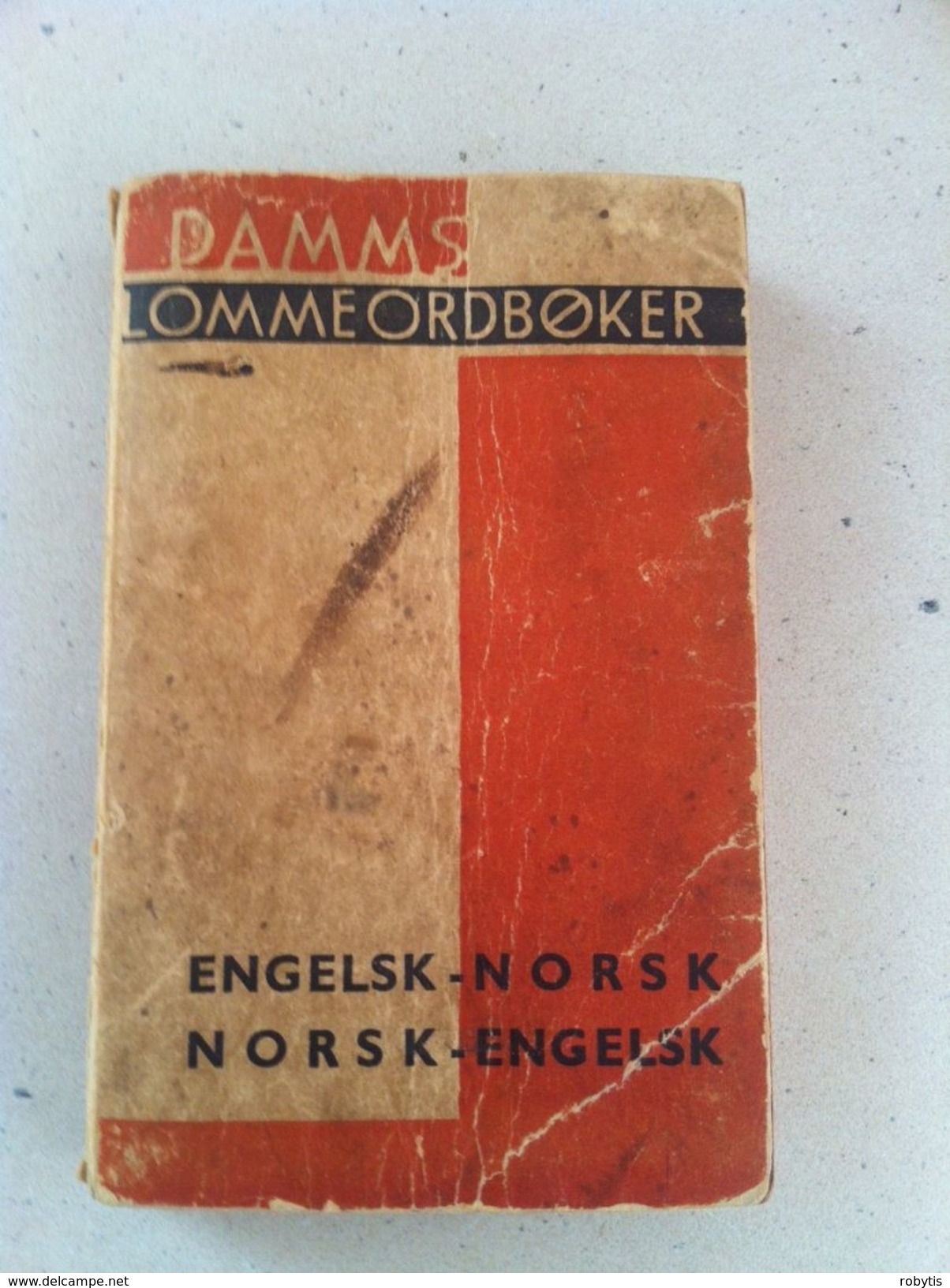 1939 English - Norwegian  Norwegian - English Pocket Dictionary Book - Langues Scandinaves