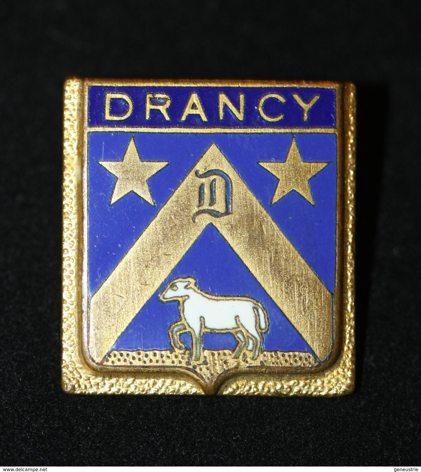 WW2 Belle Broche Ancienne Années 40/50 "Armoiries Ville De Drancy" (Insigne Des Anciens Du Camp De Drancy ?) WWII - 1939-45