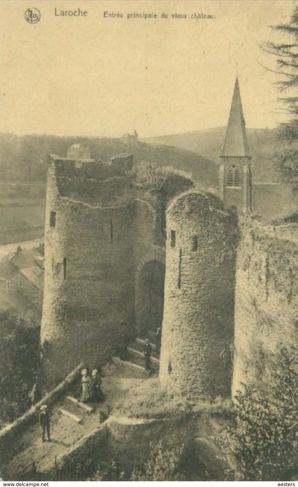 Laroche 1914; Entrée Principale Du Vieux Château - Voyagé. (Nels) - La-Roche-en-Ardenne