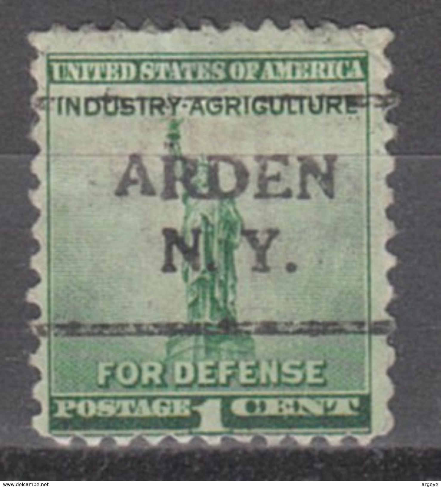 USA Precancel Vorausentwertungen Preo, Locals New York, Arden 708, Stamp Thin - Vorausentwertungen