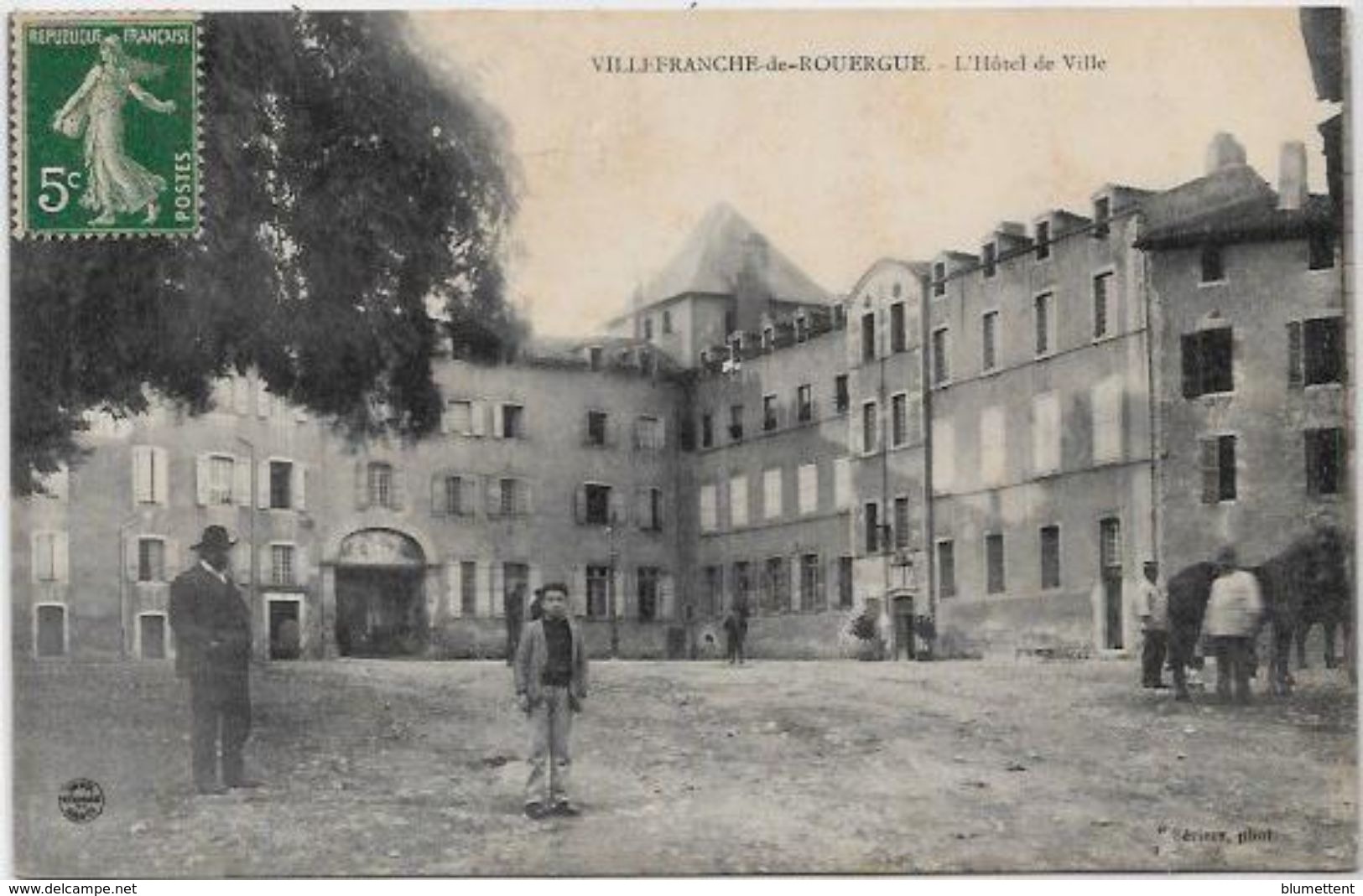 CPA Villefranche De Rouergue Aveyron Circulé - Villefranche De Rouergue