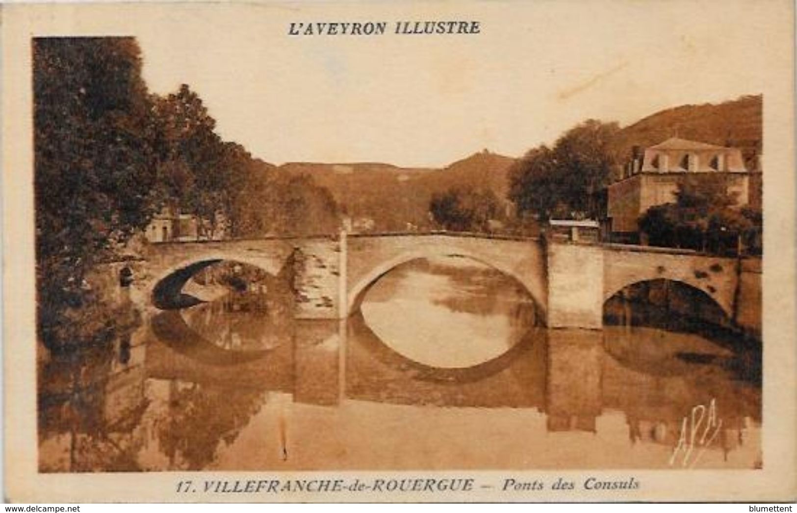 CPA Villefranche De Rouergue Aveyron écrite - Villefranche De Rouergue