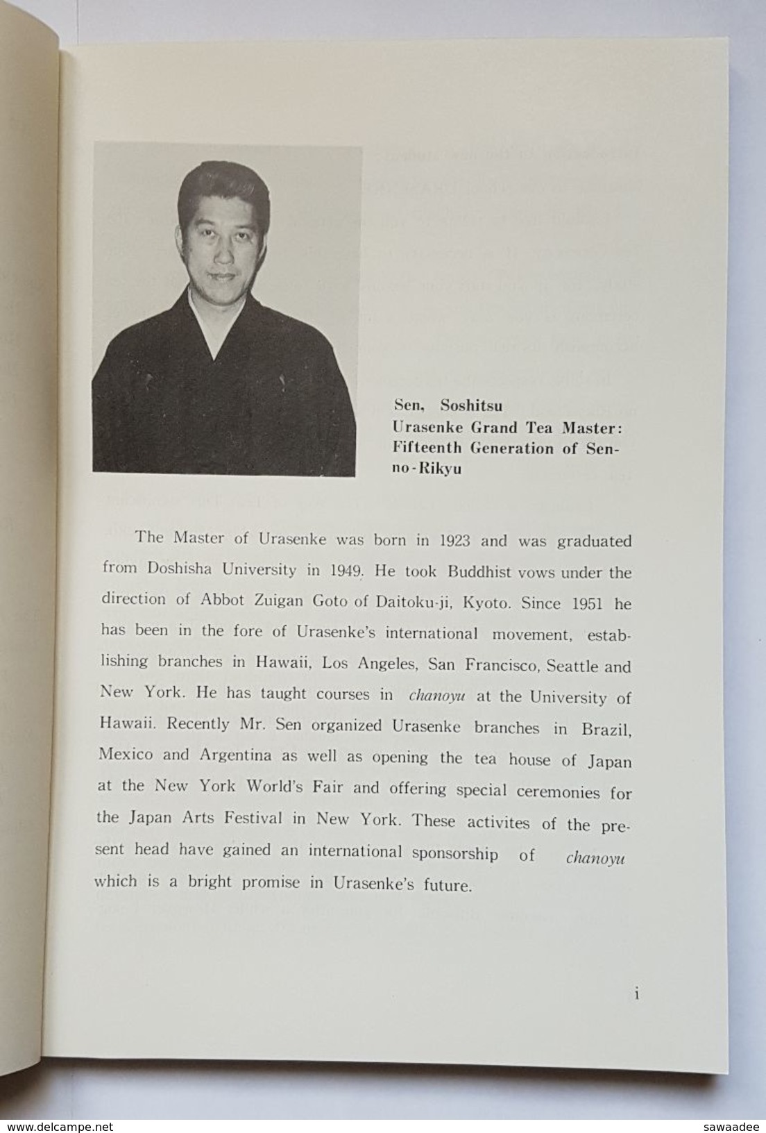 LIVRE - JAPON - CEREMONIE DU THE - CHANOYU A BEGINNER'S HANDBOOK - SEN SOSHITSU - ED.URASENKE - 1966 - Ontwikkeling