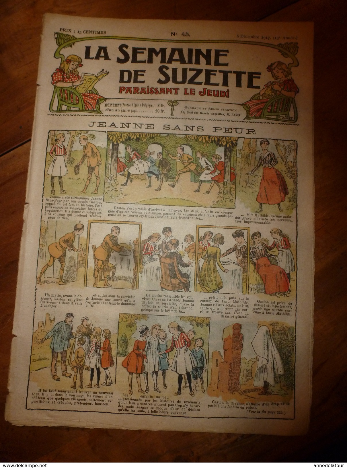 1917 JEANNE-SANS-PEUR; Le Polichinelle CORNES-du-DIABLE ; Etc (LSDS) - La Semaine De Suzette