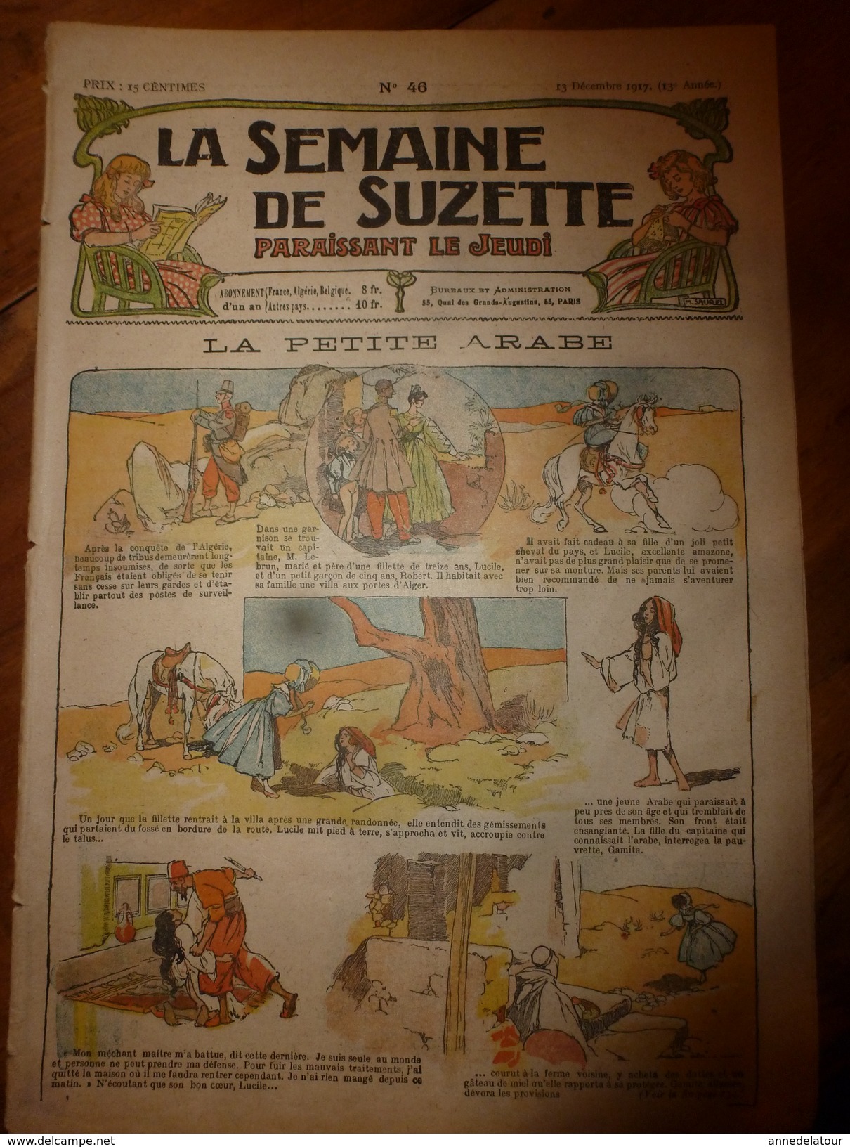 1917 La Petite Arabe D'Algérie; Le Père Coquet De La Ferme à Coté Du Village De Roche-Noire ; Etc (LSDS) - La Semaine De Suzette