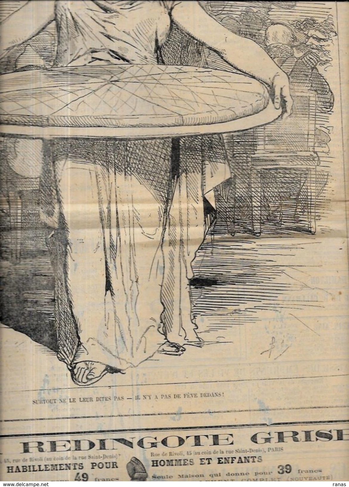 Revue Le Grelot 1872 épiphanie Galette Gateau Des Rois Fève Alfred Le Petit Bertall - Revistas - Antes 1900