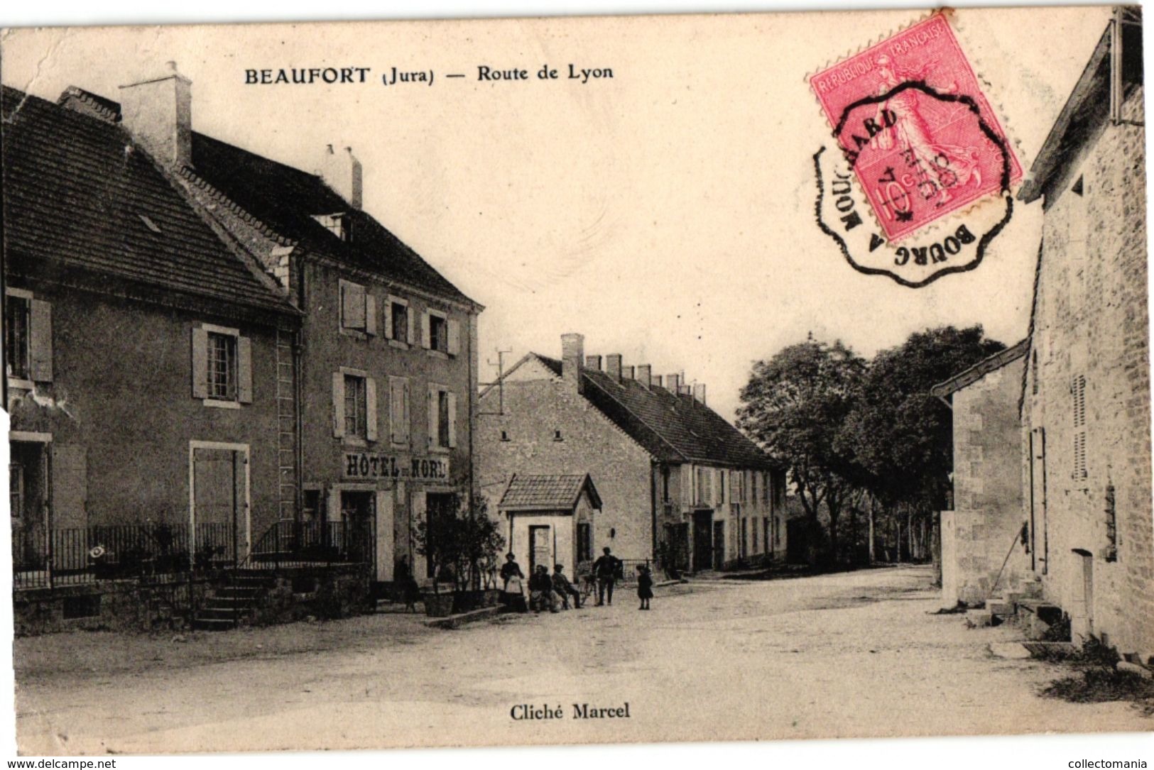 1 PCA  DEP 39 JURA  Route De Lyon  Anno 1905 - Beaufort