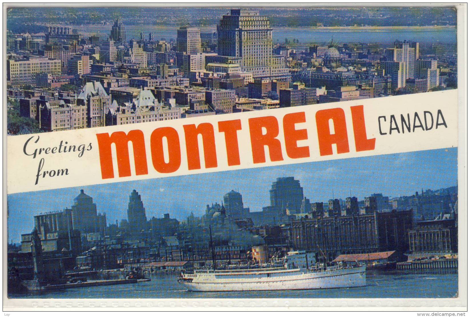 MONTREAL QUEBEC MULTI VIEW BUSINESS DISTRICT SKYLINE 1959 - Montreal