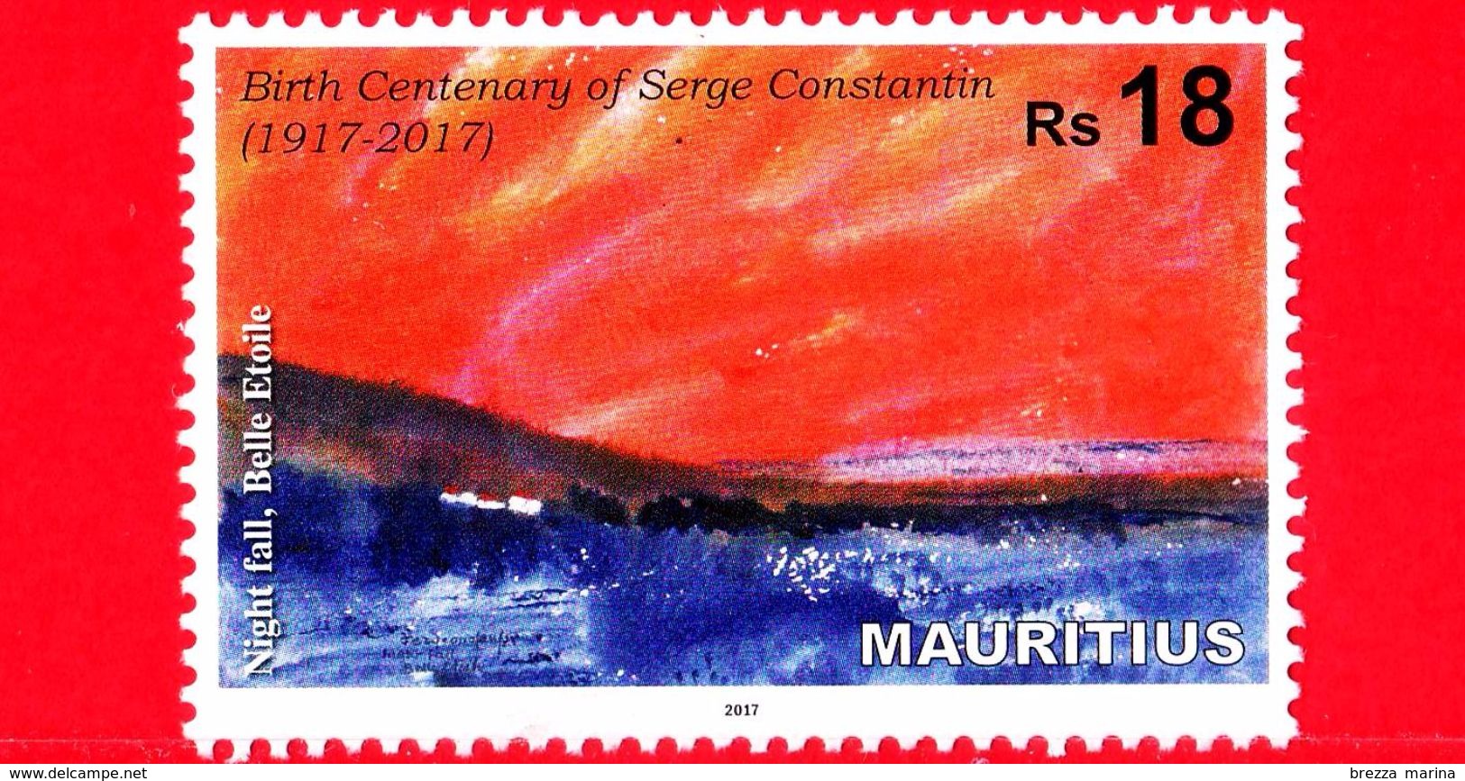 Nuovo - MNH - MAURITIUS - 2017 - 100 Anni Della Nascita Di Serge Constantin (1917 - 2017) - Night Fall, Belle Etoile 18 - Mauritius (1968-...)