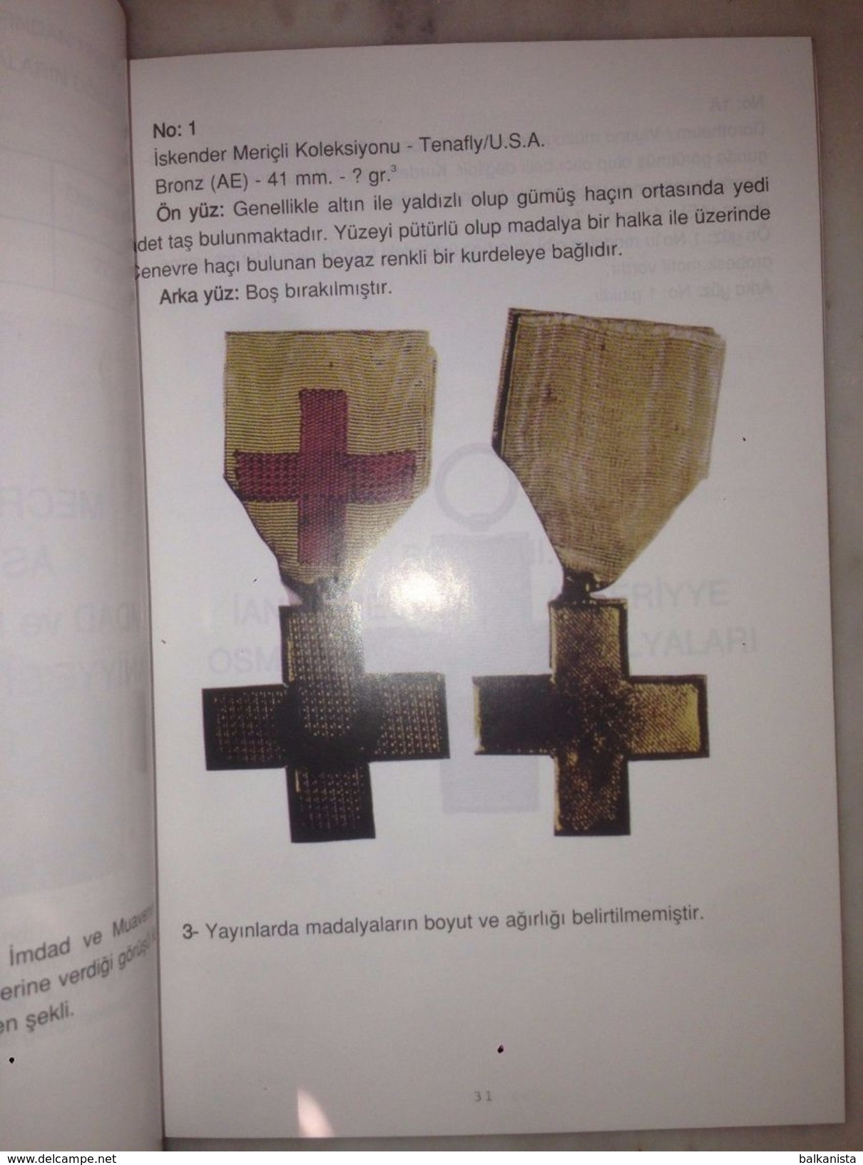 Turk Kizilayi Madalya Ve Nisanlari Turkish Red Crescent Medals And Orders - Altri & Non Classificati