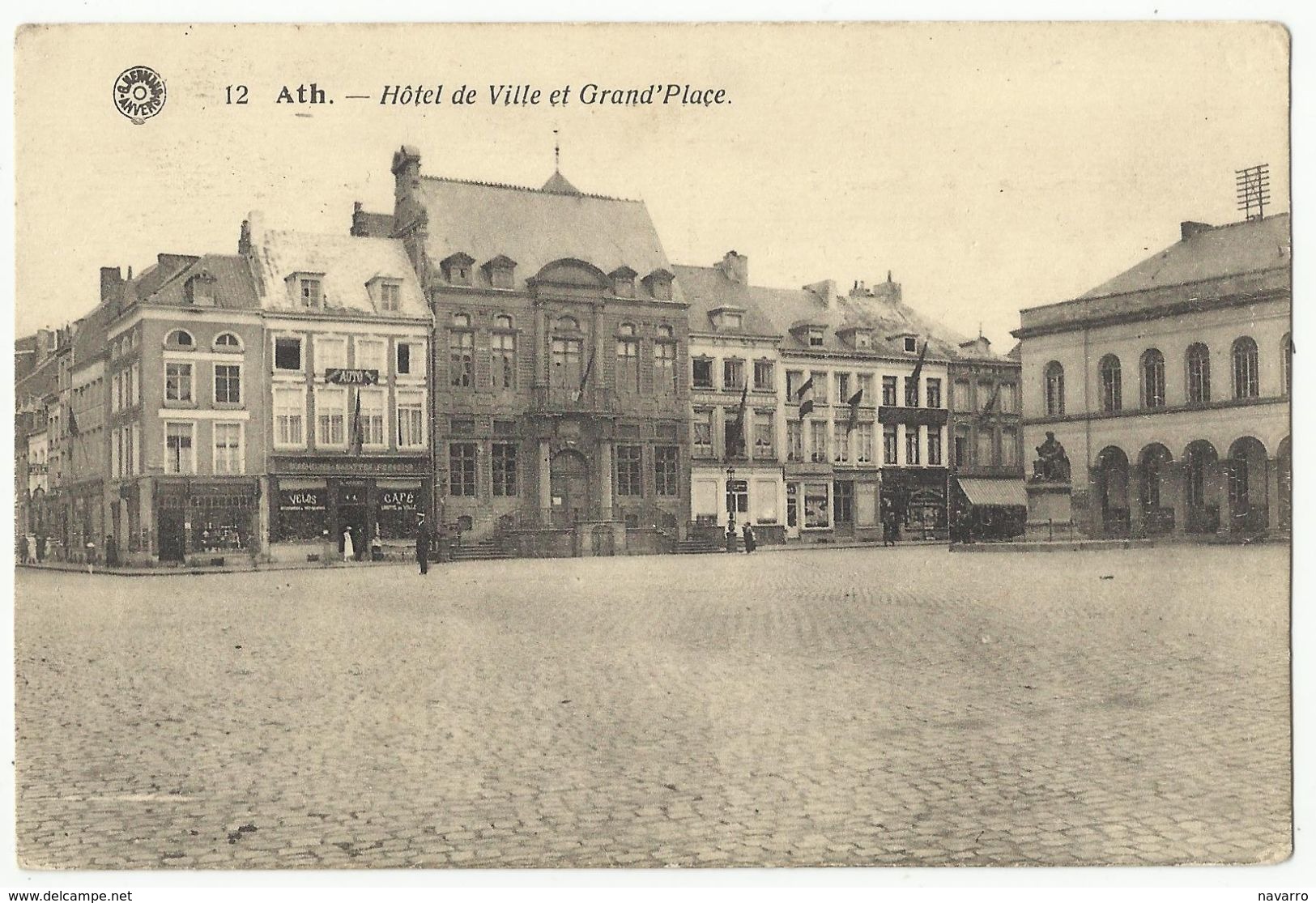 Ath - Hôtel De Ville Et Grand'Place (edit Hermans - Rare) - Ath