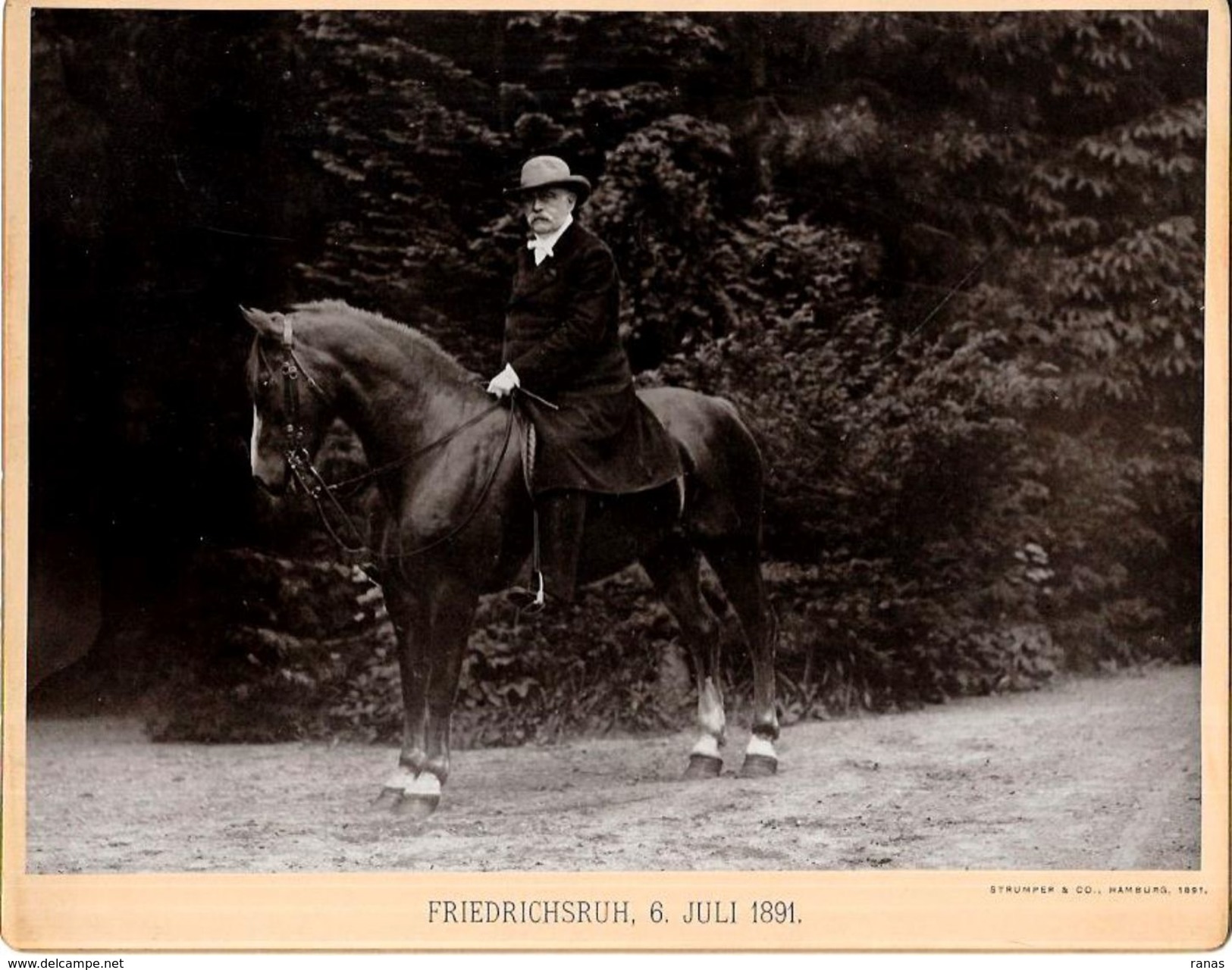 Photo D'époque  Bismarck Prusse Allemagne Germany Friedrichsruh - Famous People