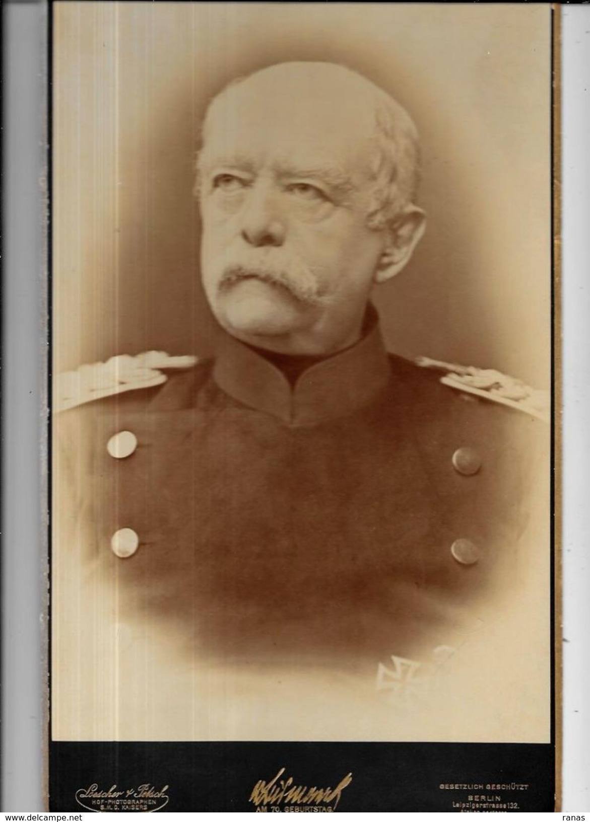 Photo D'époque  Bismarck Prusse Allemagne Germany Friedrichsruh - Célébrités