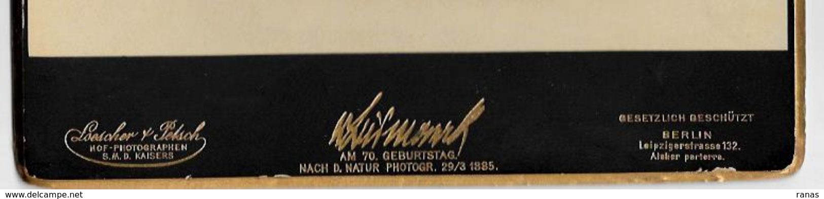 Photo D'époque  Bismarck Prusse Allemagne Germany Friedrichsruh - Personalità