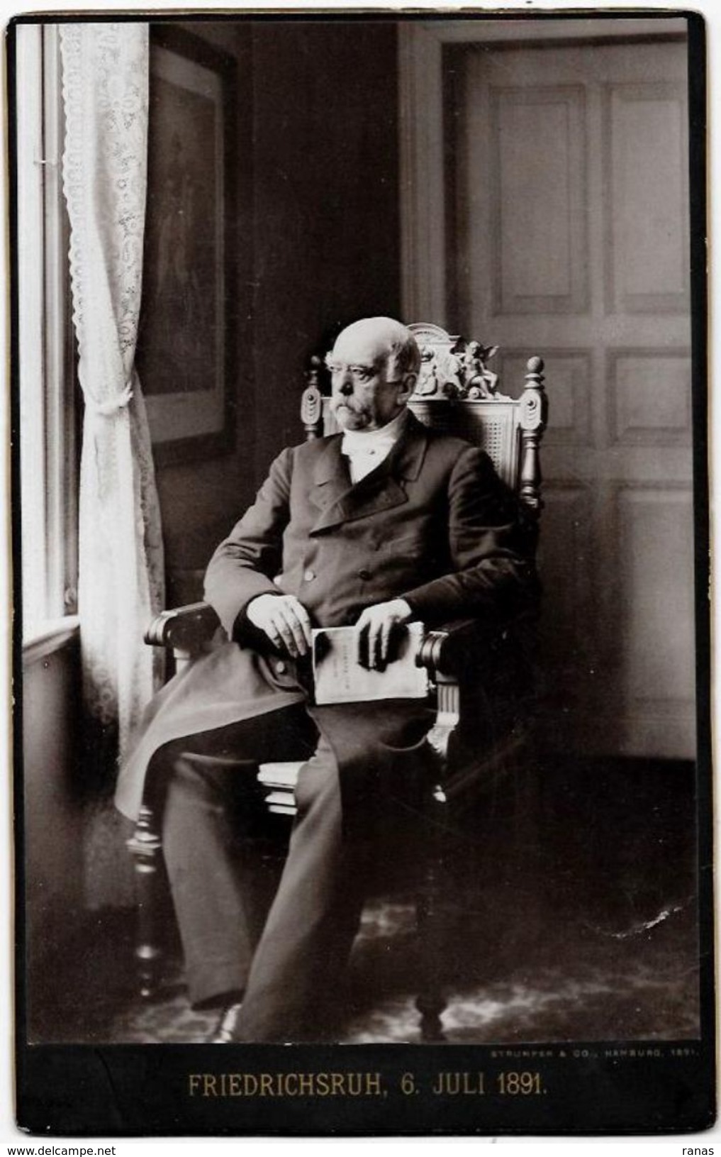 Photo D'époque  Bismarck Prusse Allemagne Germany Friedrichsruh - Célébrités