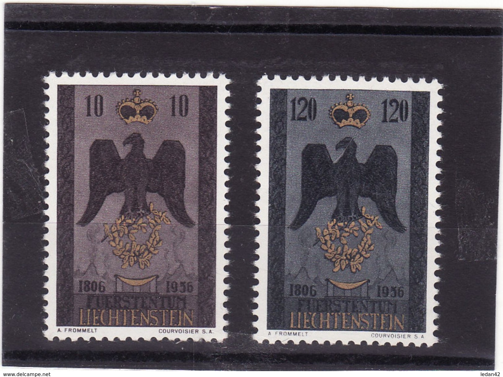 Liechtenstein 1956 Cat. Yvert N°  313/14** 150ème Anniversaire De La Principauté - Neufs