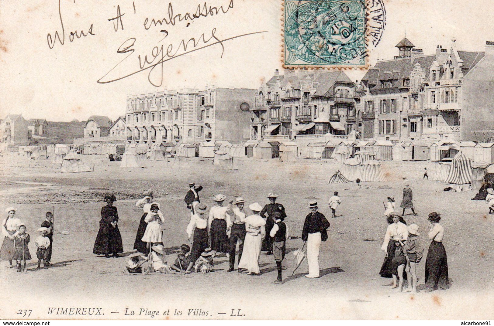 WIMEREUX - La Plage Et Les Villas - Autres & Non Classés