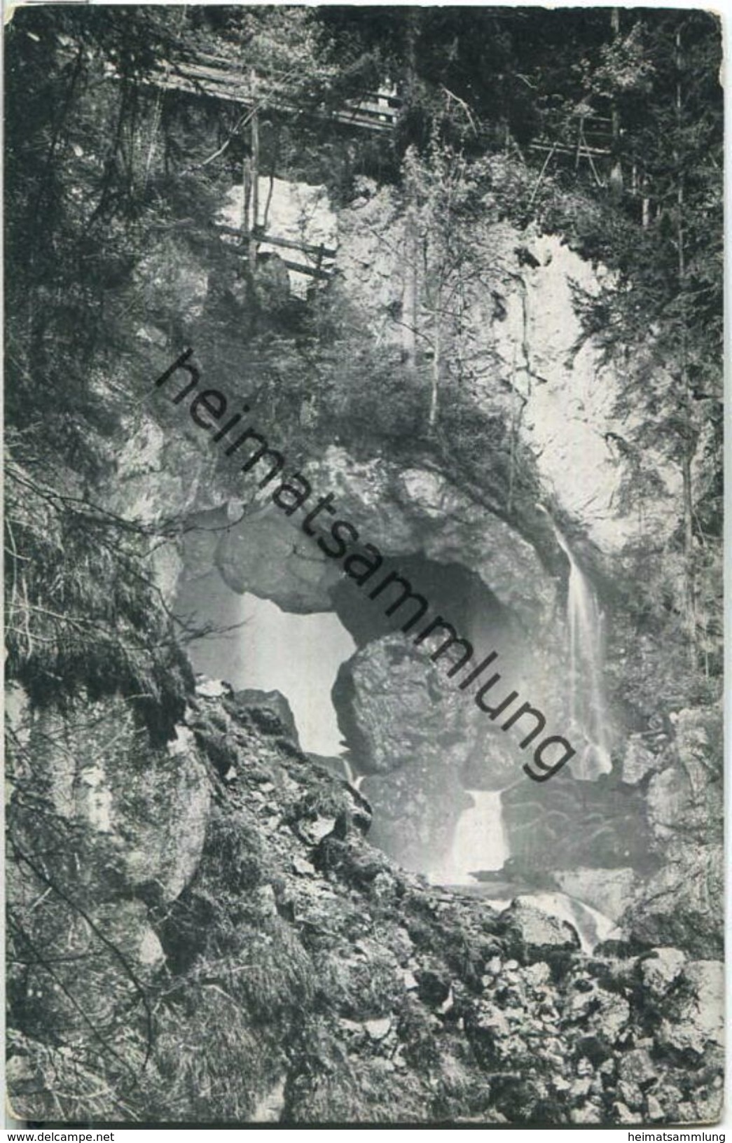 Gollinger Wasserfall - Obere Partie - Verlag J. Huttegger Salzburg 1911 - Golling