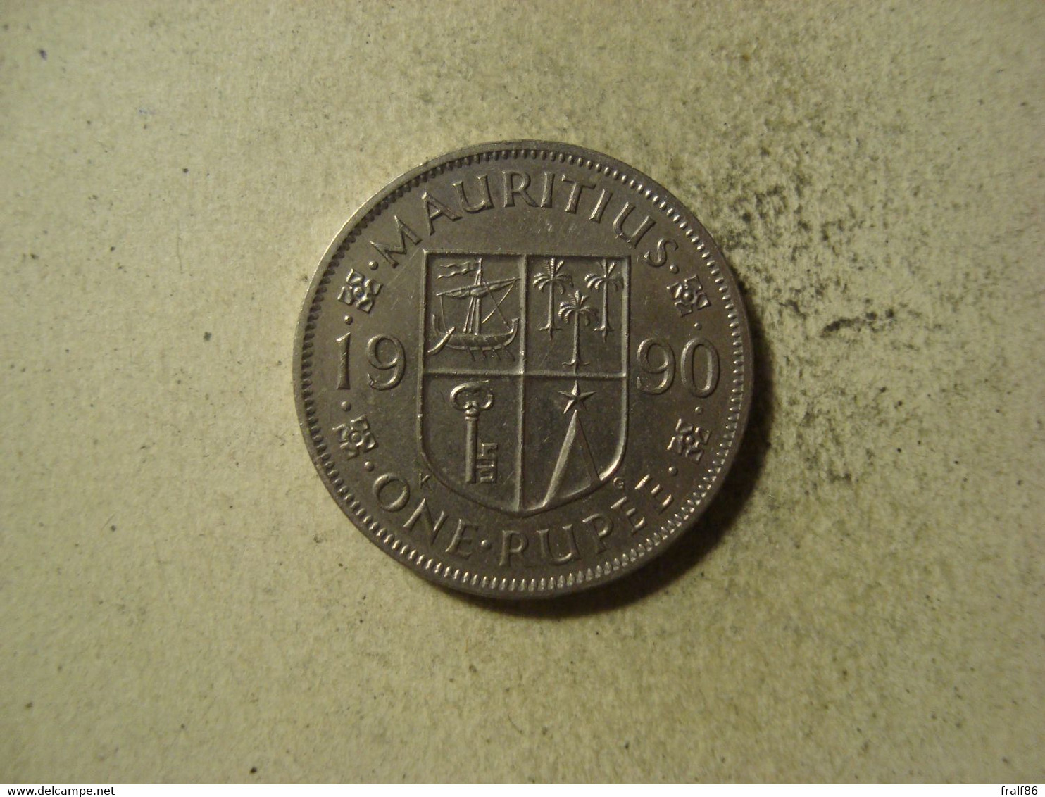 MONNAIE MAURICE 1 RUPEE 1990 - Maurice