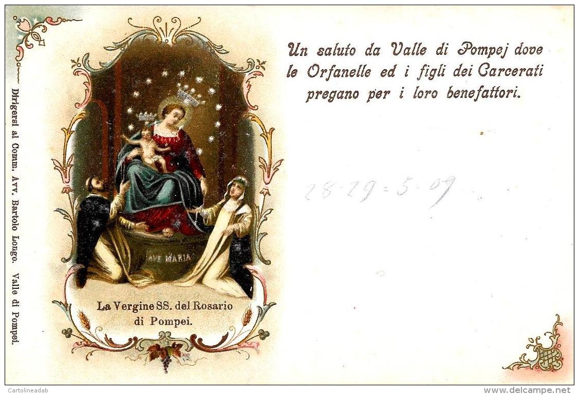 [DC9271] CPA - LA VERGINE SS. DEL ROSARIO DI POMPEI - Non Viaggiata - Old Postcard - Vergine Maria E Madonne