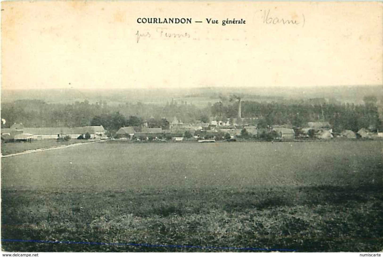 Cpa COURLANDON 51 Vue Générale - Autres & Non Classés