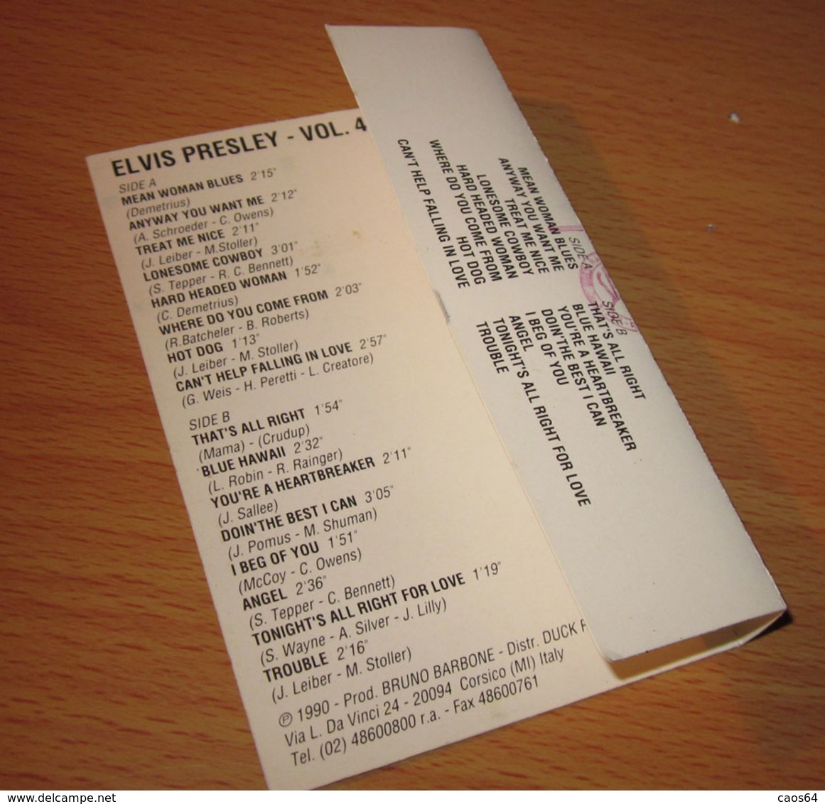 Elvis Presley Vol. 4 - Cassette