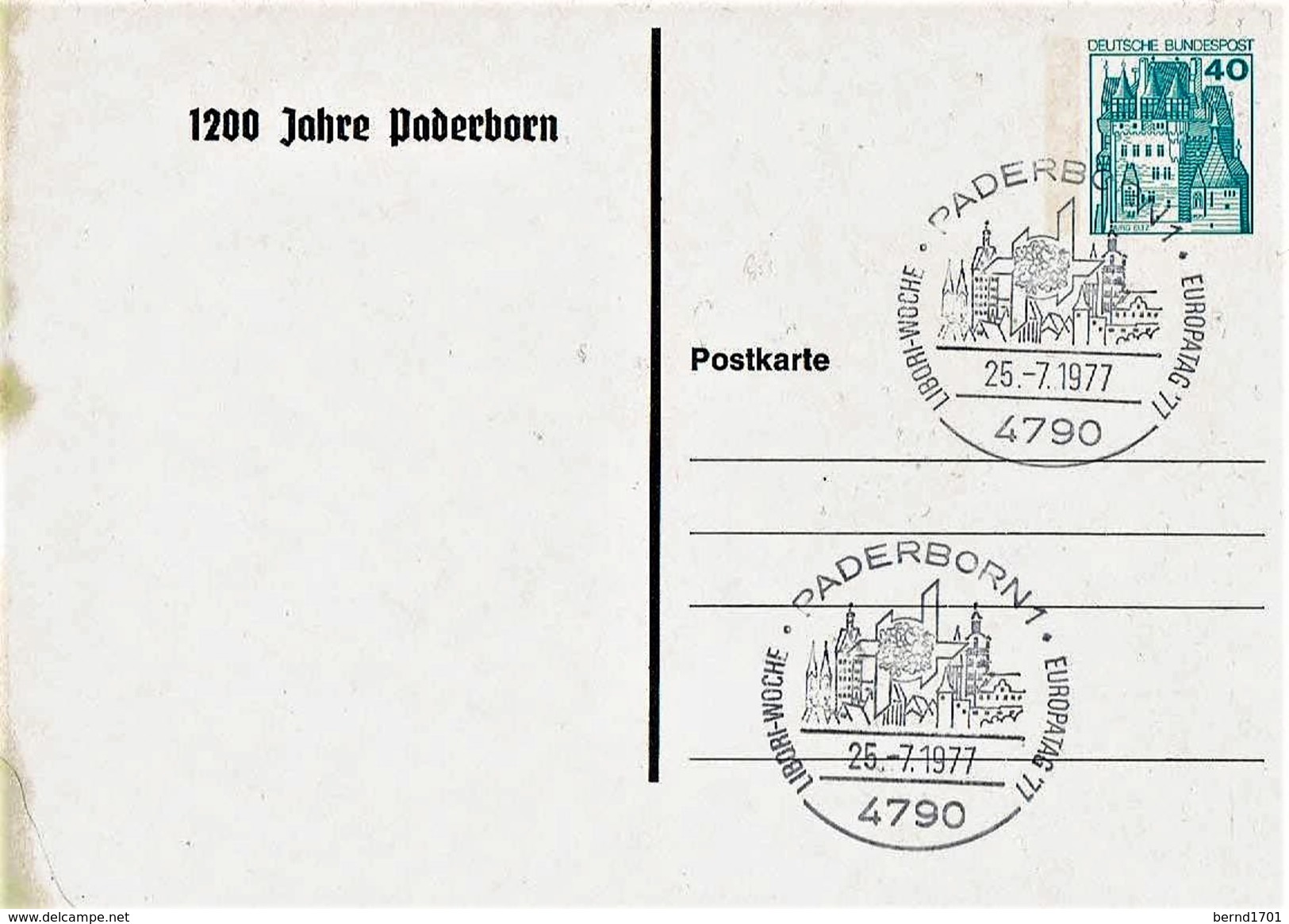 Germany - Postkarte Sonderstempel / Postcard Special Cancellation (C1092) - Private Postcards - Used