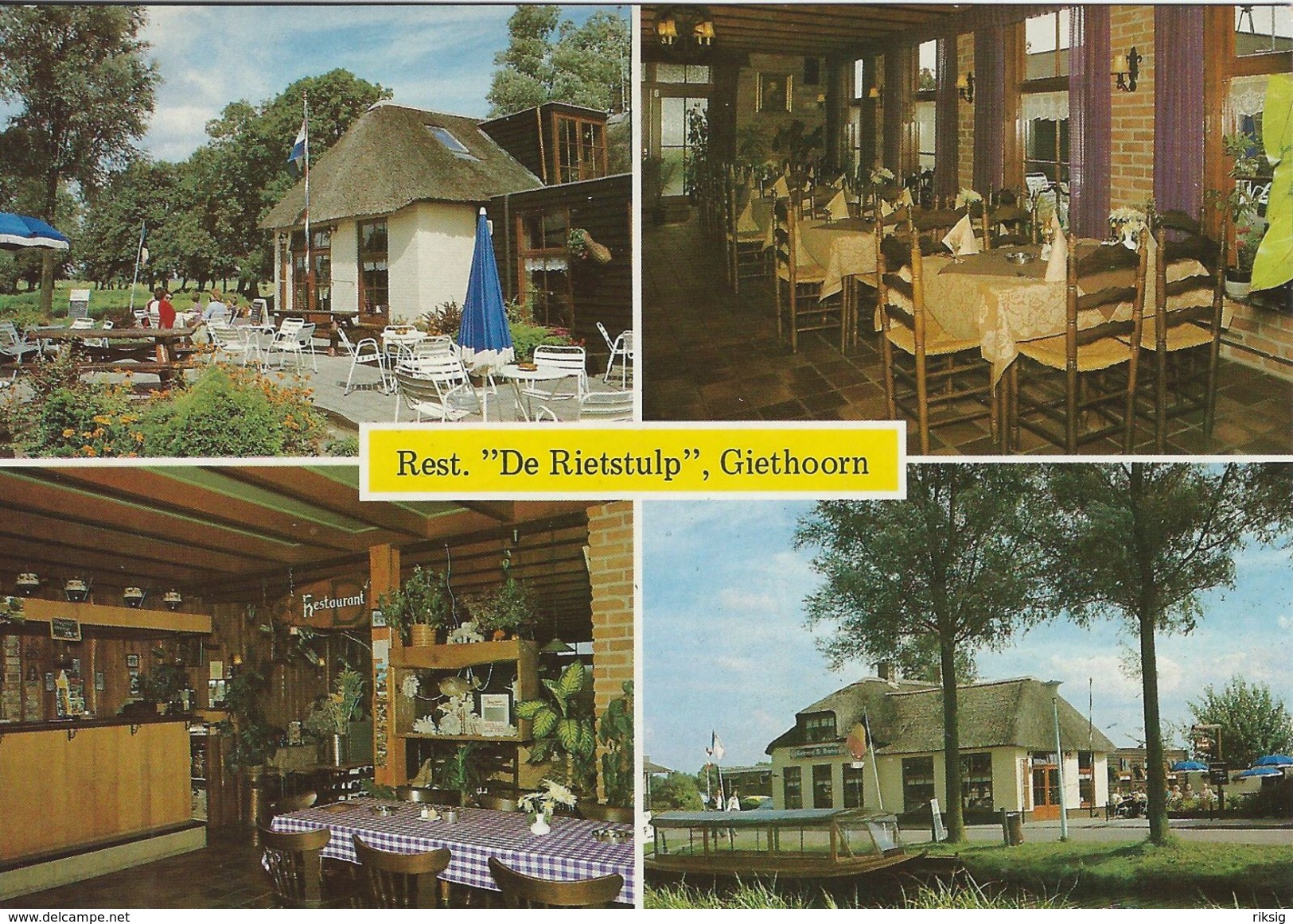 Rest. "De Rietstulp" Giethorn. Pension "de Beulaker"    # 07338 - Advertising