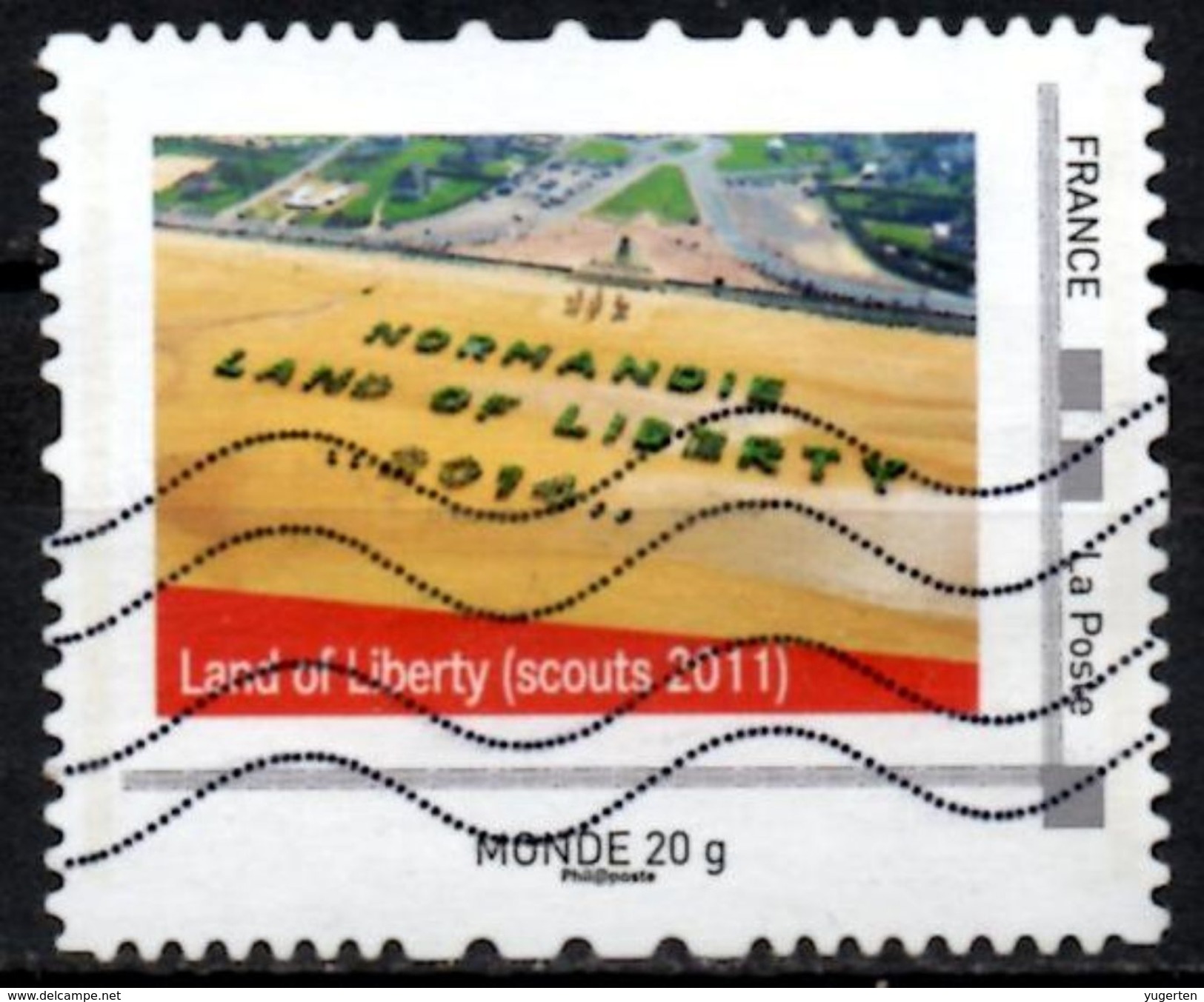 FRANCE Montimbramoi Scouts Scouting Scoutisme Pfadfinder Scout Nprmandie Land Of Liberty - Used Stamps