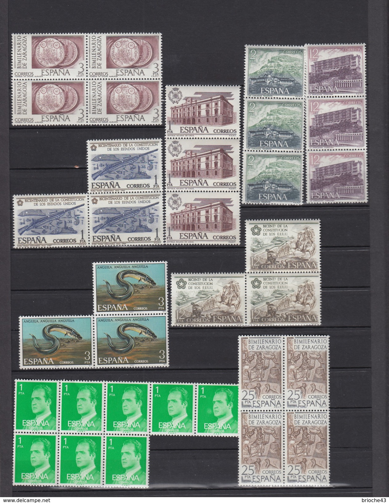 ESPAGNE - LOT DE TIMBRES NEUFS MNH** - 6 SCANS /3 - Collections (sans Albums)