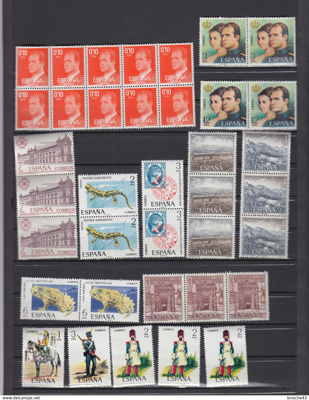 ESPAGNE - LOT DE TIMBRES NEUFS MNH** - 6 SCANS /3 - Collections (sans Albums)