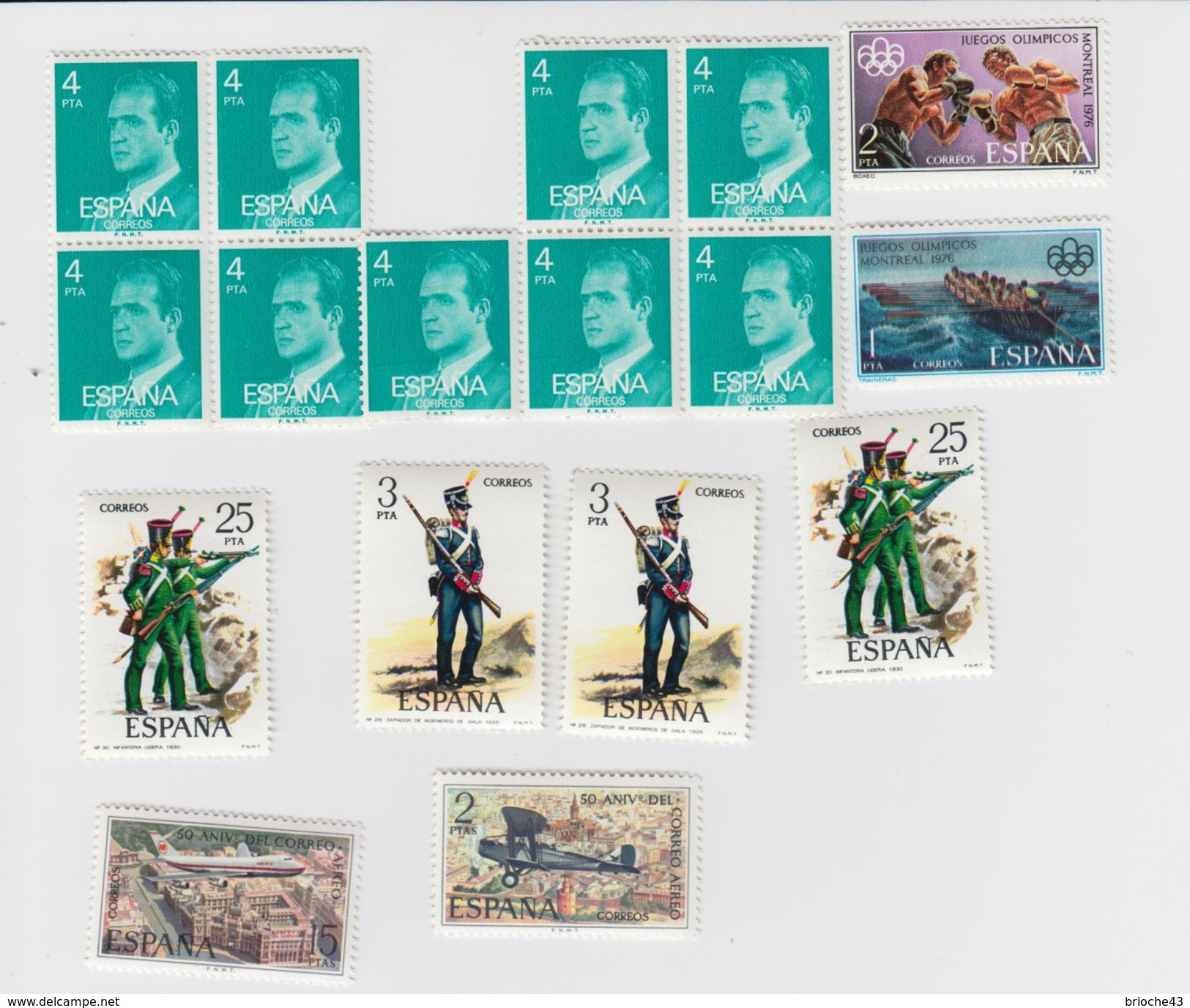 ESPAGNE - LOT DE TIMBRES NEUFS MNH** - 6 SCANS /3 - Collections (sans Albums)