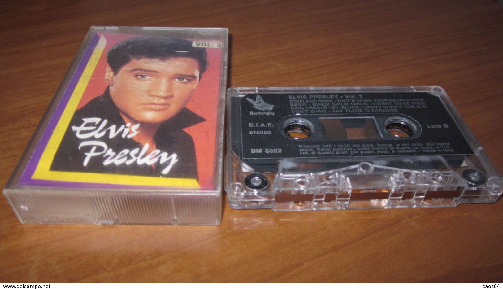 Elvis Presley ‎– Vol. 3  Butterfly ‎– BM 5022 - Cassette