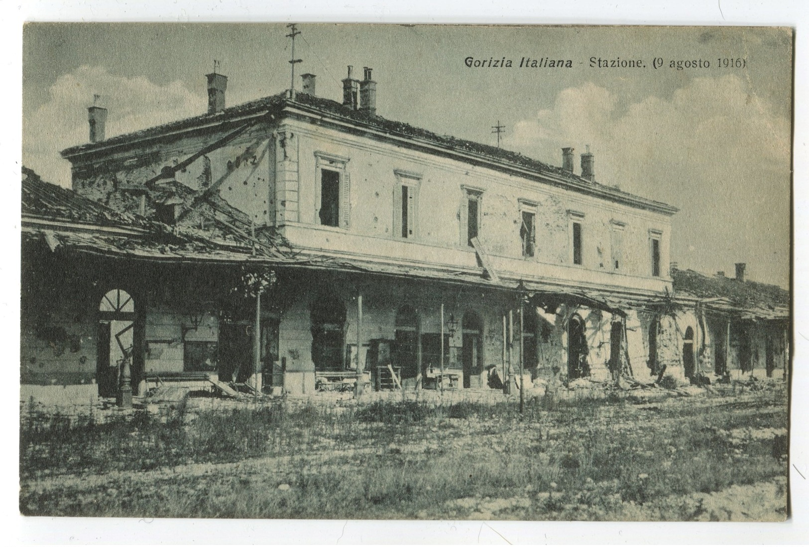 AK Italien Gorizia Stazione (9 Agosto 1916) Ungebraucht Ediz. A De-Pangher Udine Censura Terni 30-2-17 - Gorizia