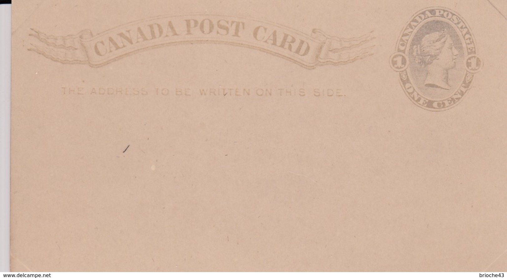 CANADA - ENTIER POSTAL ONE CENT  / R195 - 1860-1899 Reign Of Victoria