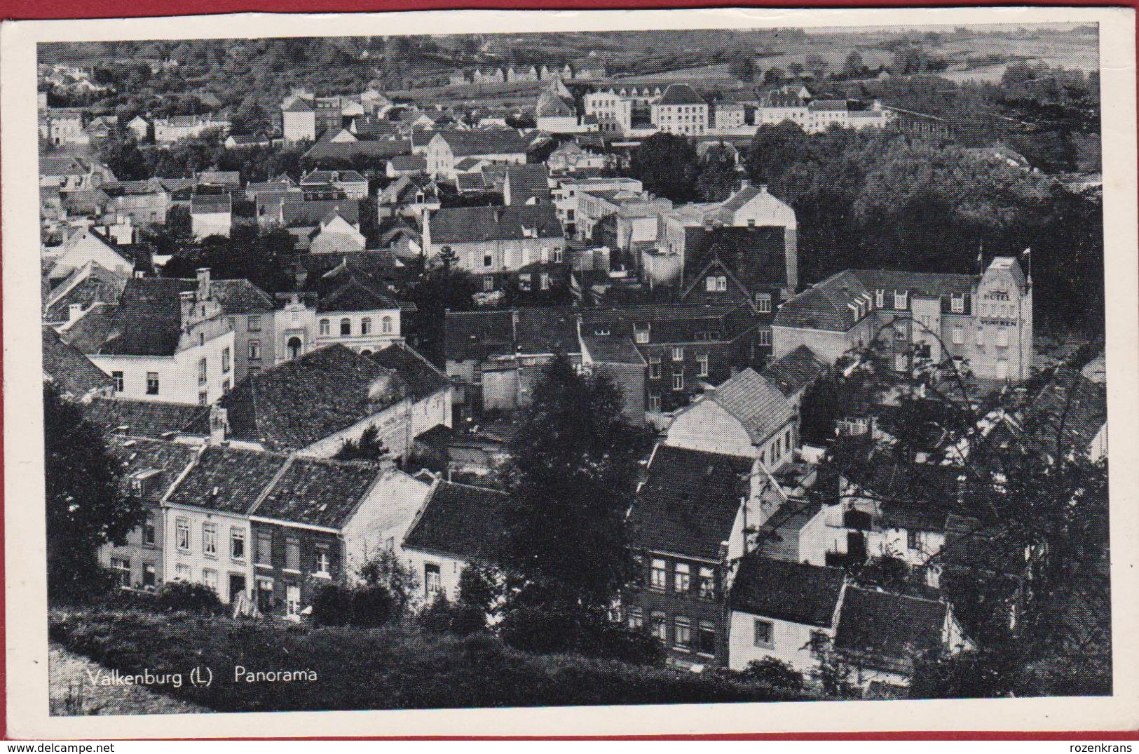 Valkenburg Panorama Nederlands Limburg (gekreukt) - Valkenburg