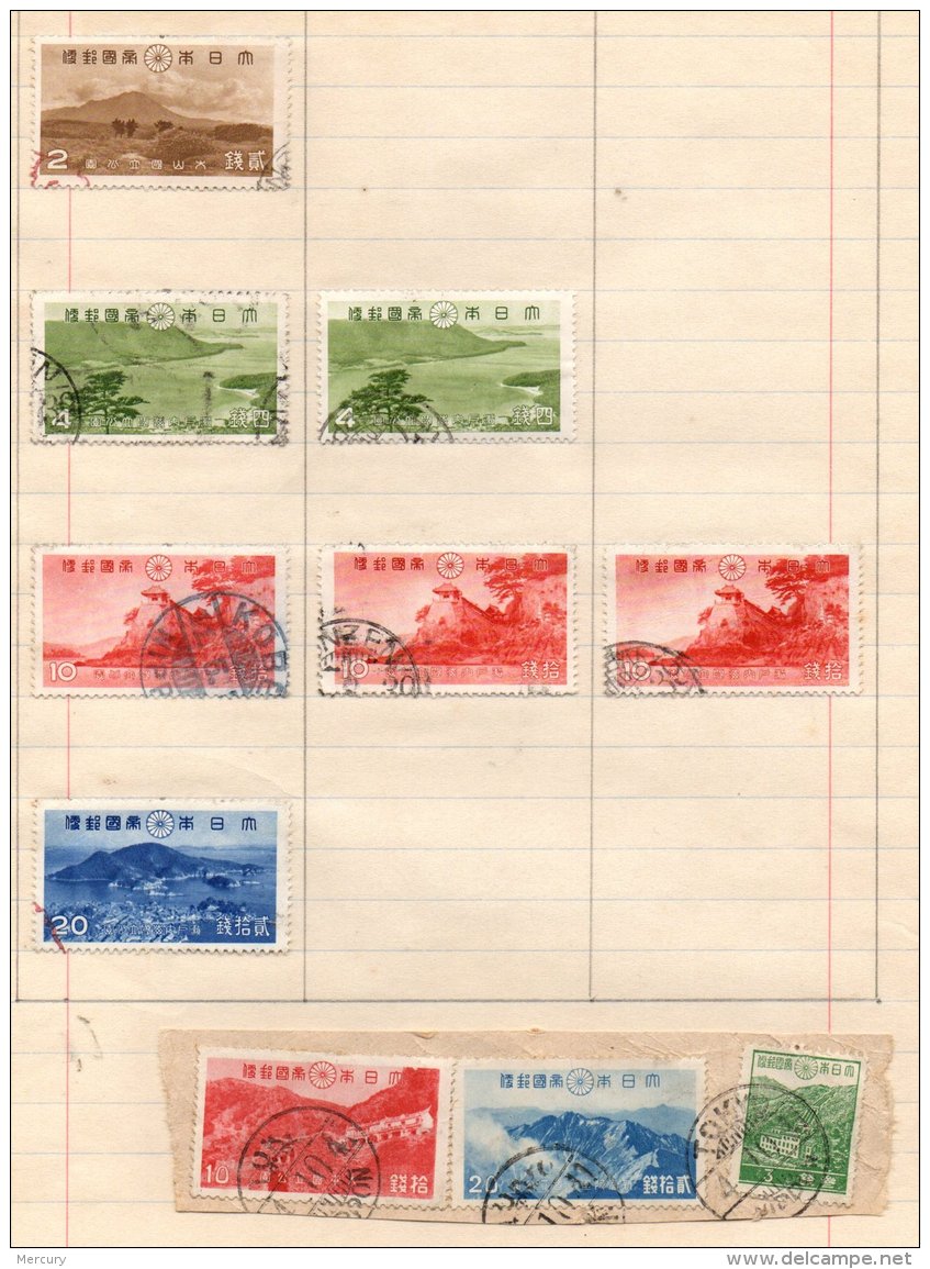 JAPON - Bonne Collection Généralement Oblitérée De 1883 à 1940 TB - 18 Scans - Collections, Lots & Séries